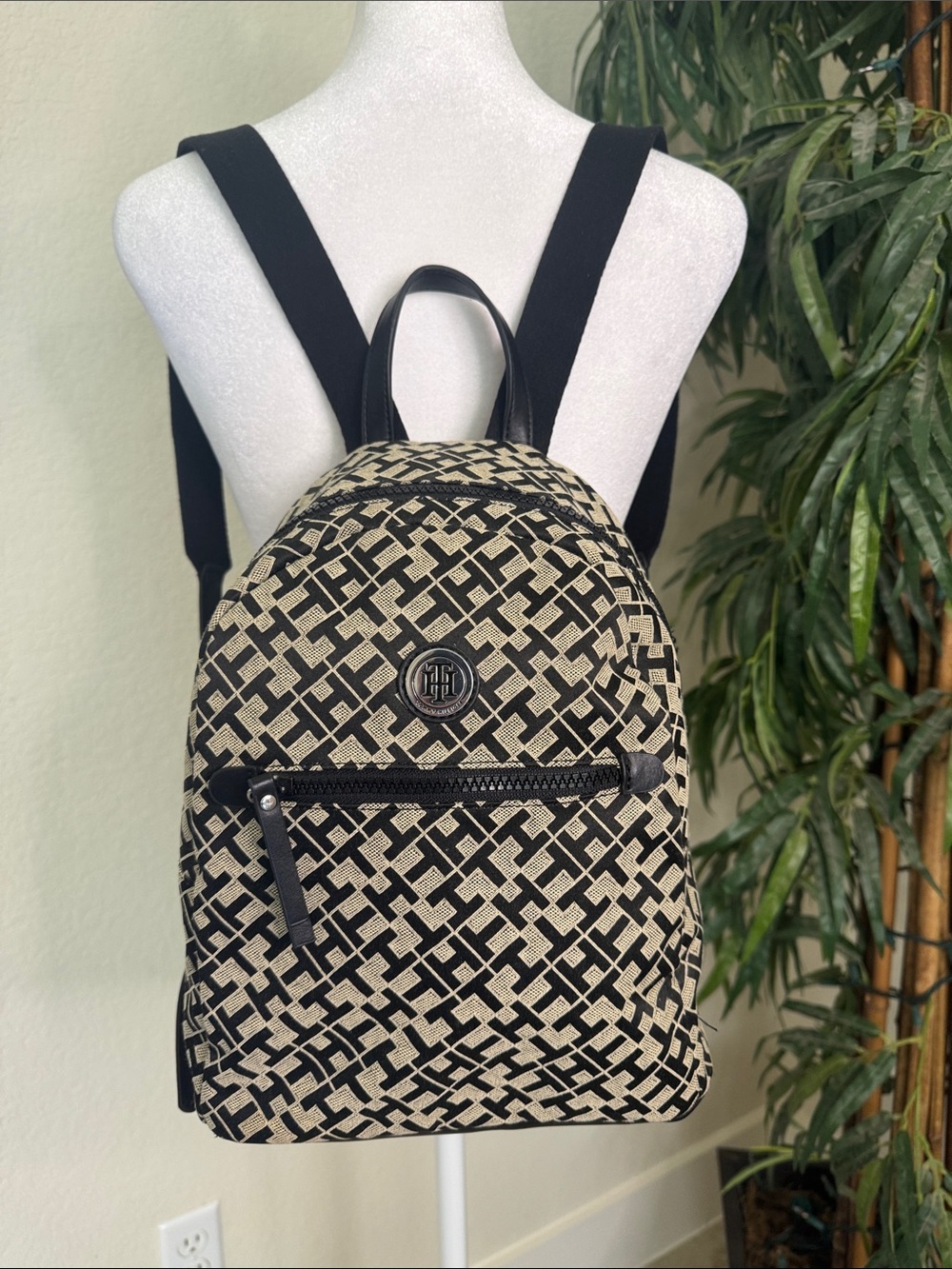 Tommy Hilfiger Monogram Jacquard Adjustable Mini Backpack - Picture 14 of 14